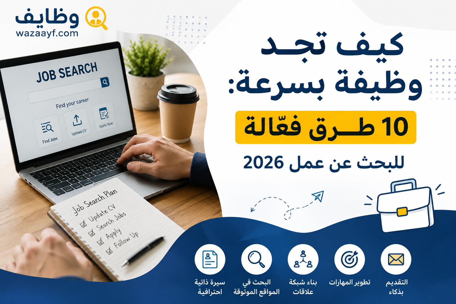 كيف تجد وظيفة بسرعة: 10 طرق فعّالة للبحث عن عمل 2026